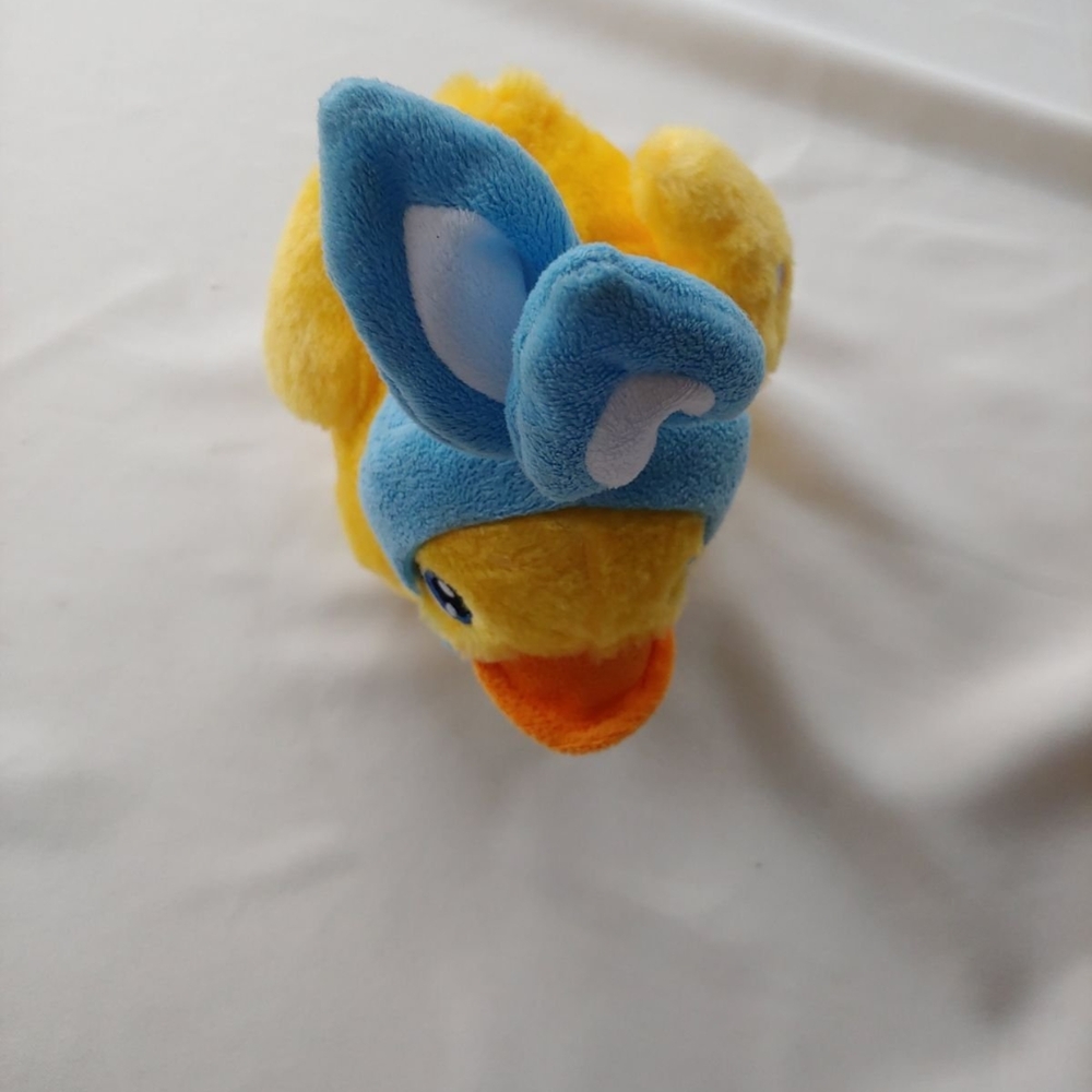 Plush Duck with Blue and Yellow Colors